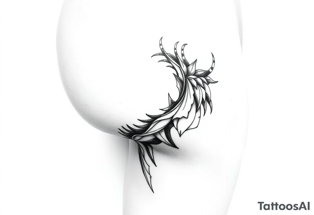 Female, thigh, sexy tattoo idea