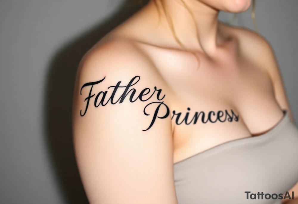 Father to the Princess tattoo idea