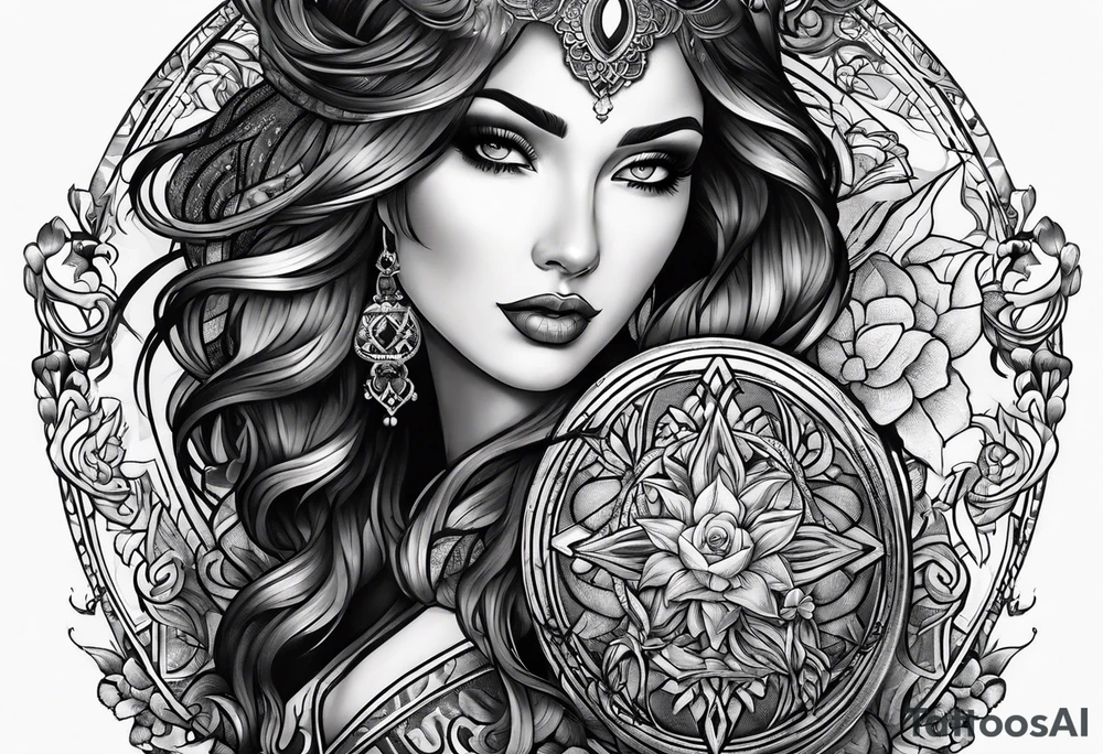 dark themed tattoo idea