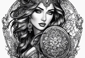 dark themed tattoo idea