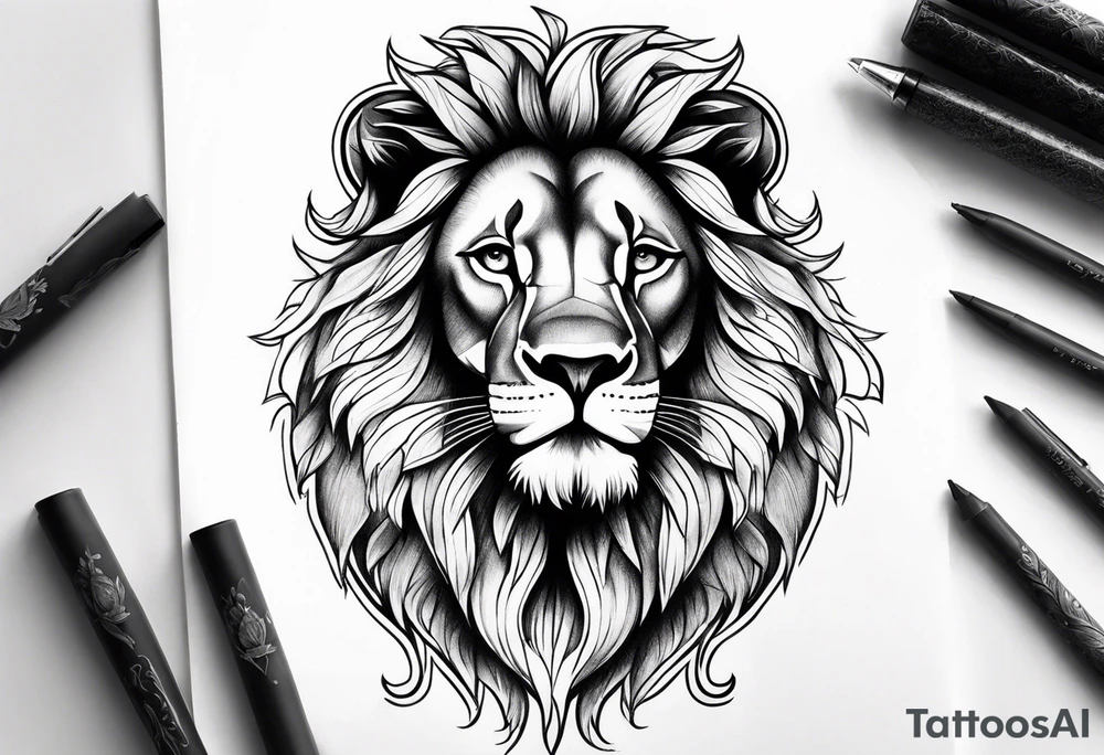 Lion tattoo tattoo idea