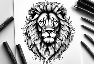 Lion tattoo tattoo idea