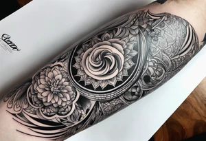 extreme tissue pain on elbow tattoo idea