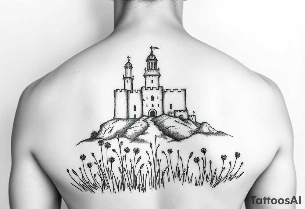 the meadow of the royal fortress. tattoo idea