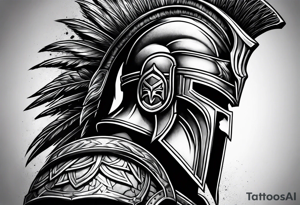 spartan warrior tattoo idea