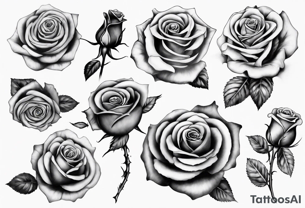 Rose with the name Torri in it tattoo idea