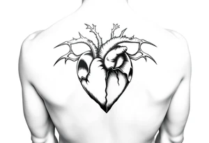 vampire heart tattoo idea