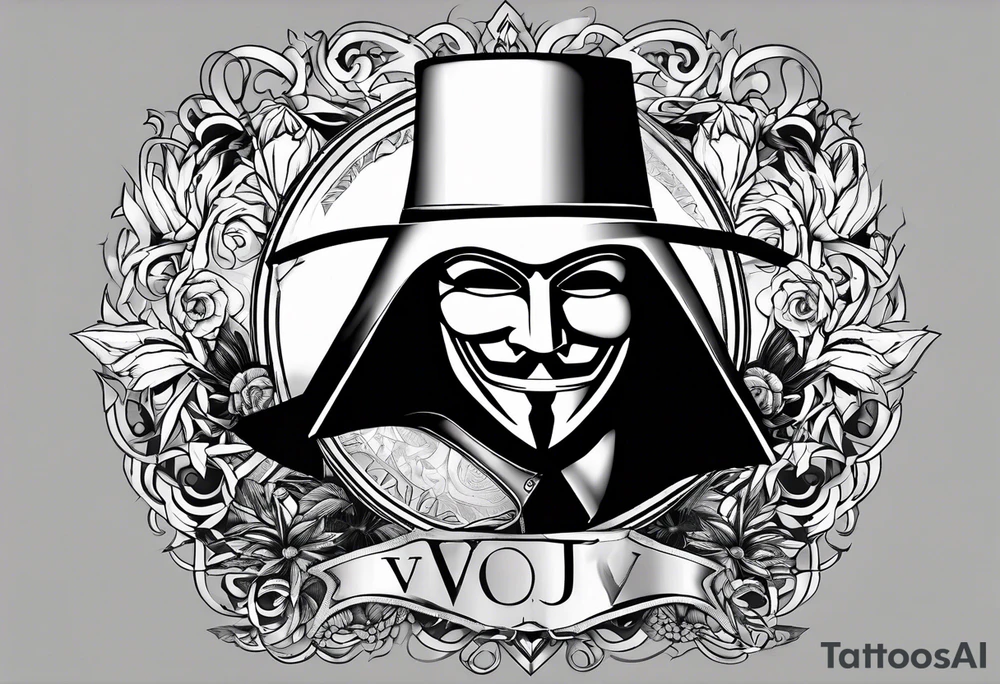v for vendetta tattoo idea
