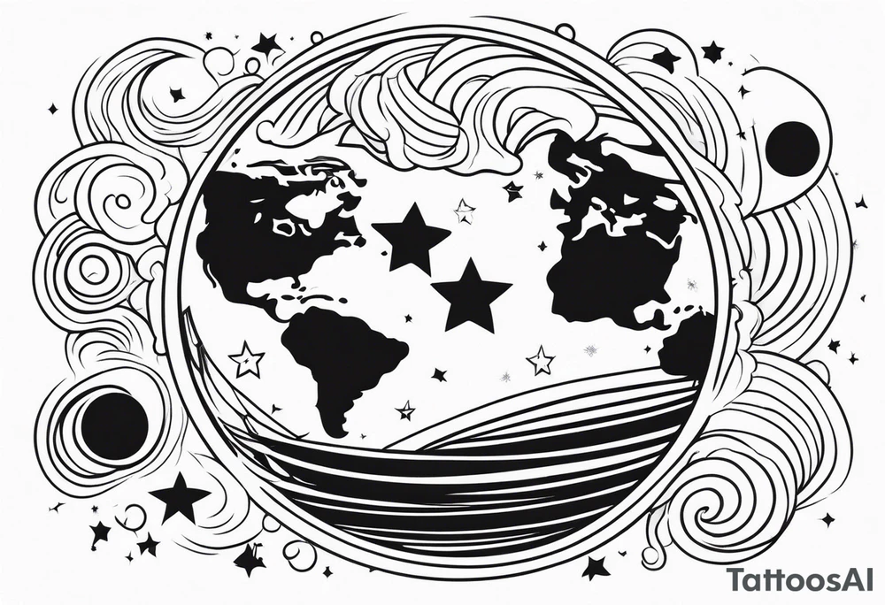 Earth tattoo idea