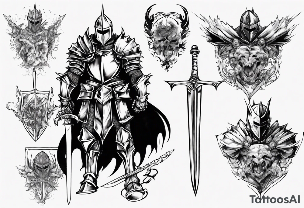 Knight berserk anime tattoo idea