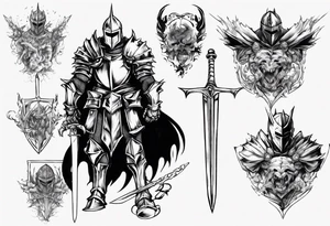 Knight berserk anime tattoo idea
