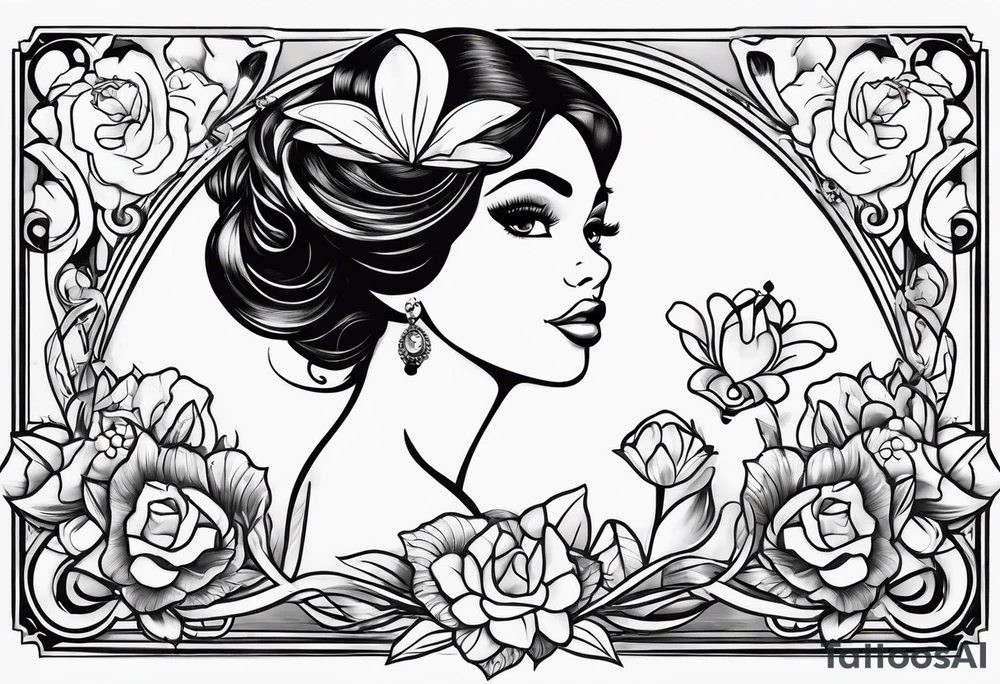 Princess and the frog tattoo idea