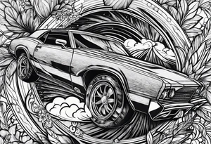 Nature and bullets tattoo idea