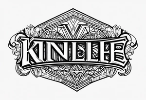 Kinlee name logo tattoo idea