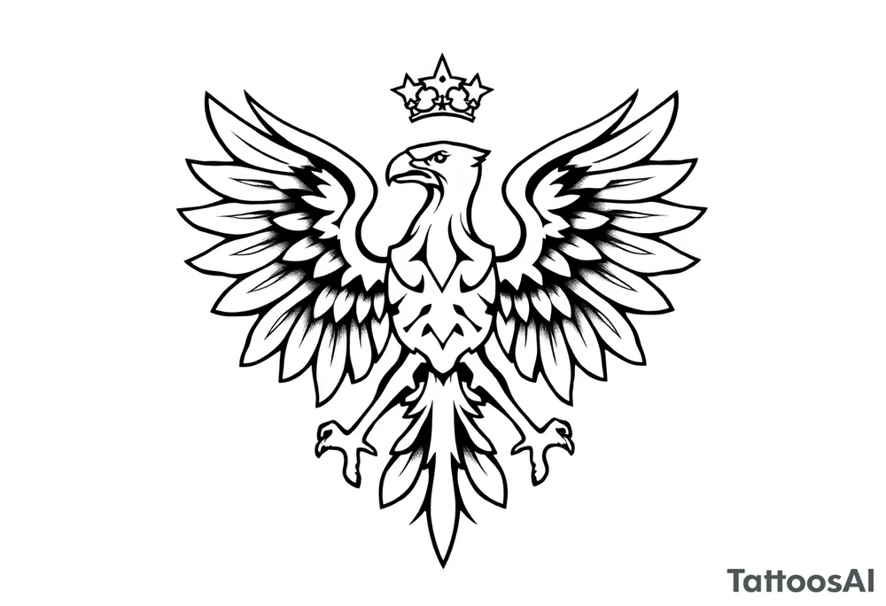 Poland symbol and poker cards The wings of the eagle in the Polish symbol are in the form of poker cards. Add casino money to it. tattoo idea