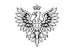 Poland symbol and poker cards The wings of the eagle in the Polish symbol are in the form of poker cards. Add casino money to it. tattoo idea