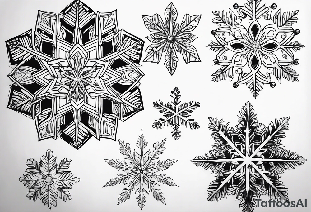 Snowflakes, small tattoo idea