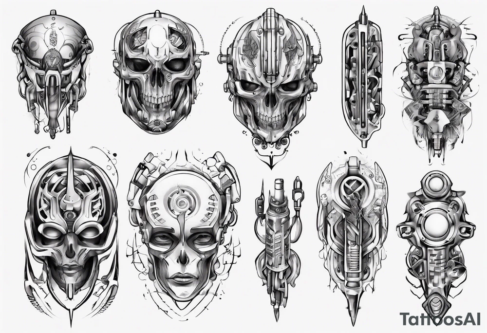 Cybernetic ass tattoo idea