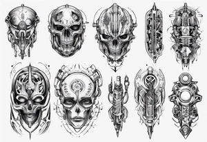 Cybernetic ass tattoo idea