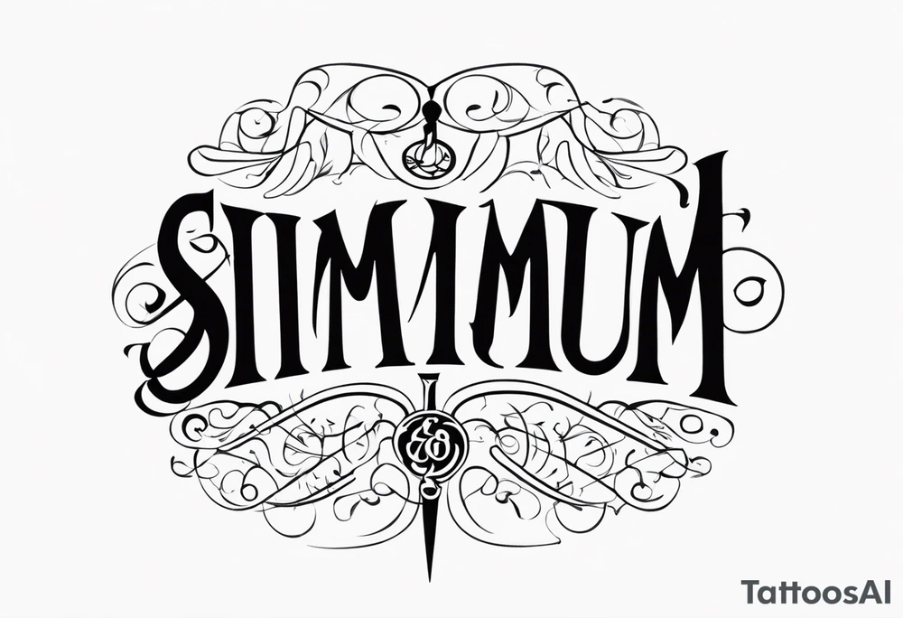 writing simul in aeternum tattoo idea