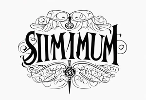 writing simul in aeternum tattoo idea