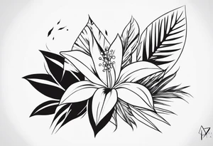Tatuagem florida no braço tattoo idea