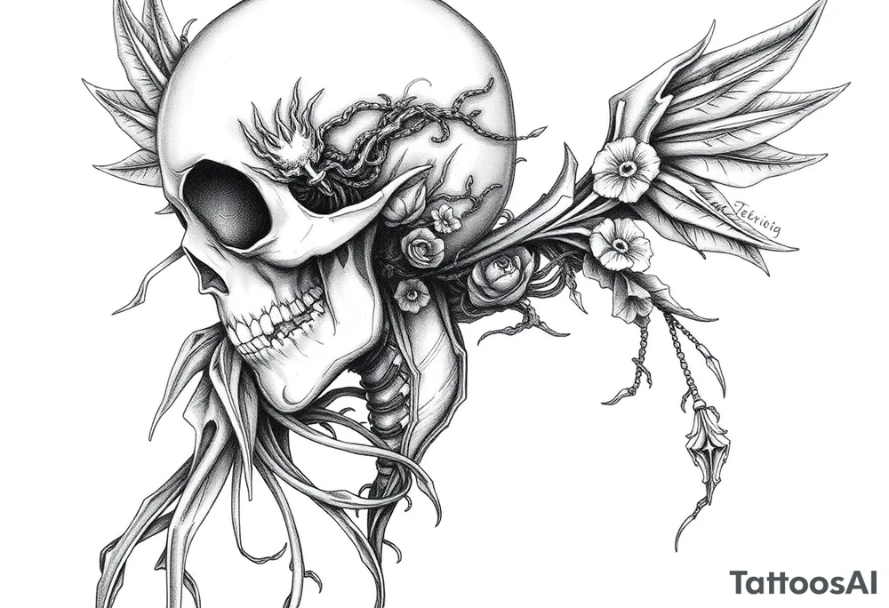 Headless death bringer tattoo idea