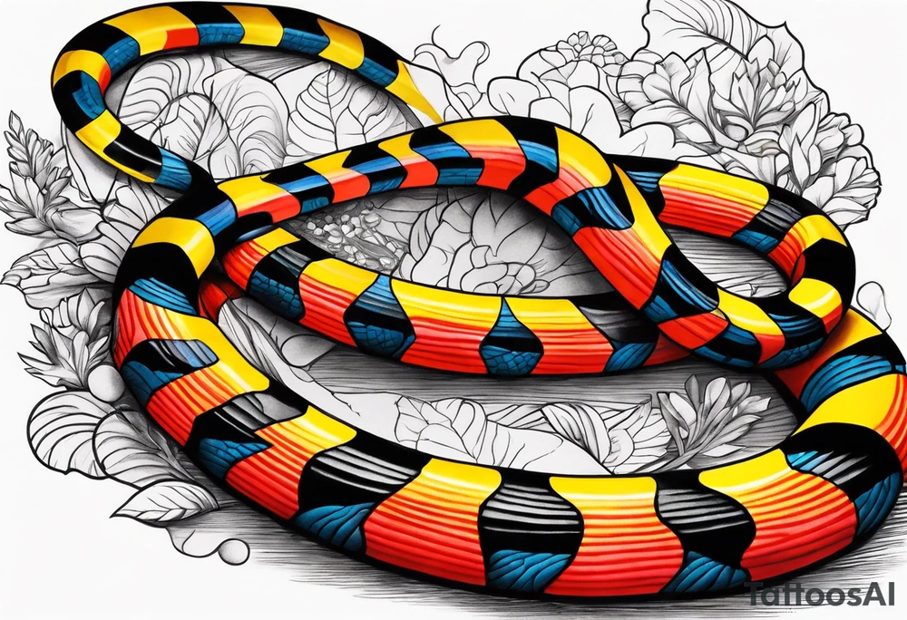 Coral snake tattoo tattoo idea