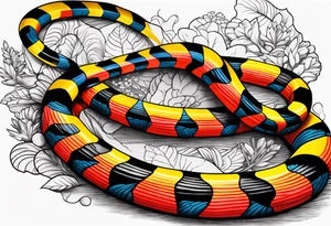 Coral snake tattoo tattoo idea