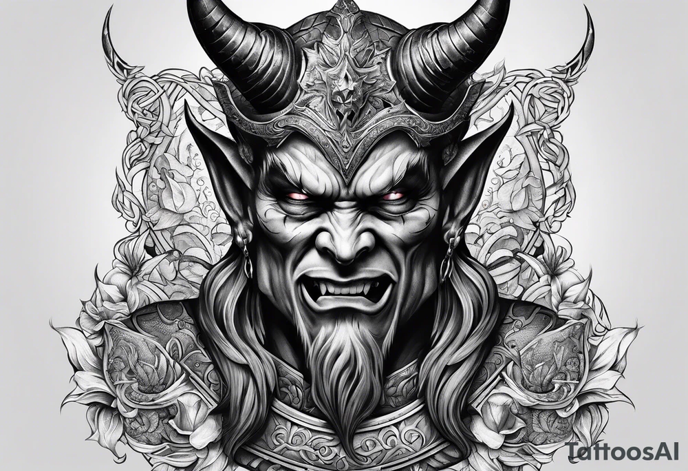 devil tattoo idea
