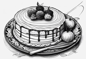 whisk, Cream, Knife, cakes resembles pastry chef tattoo idea