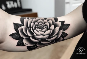 Western floral and succulent forearm sleeve tattoo idea