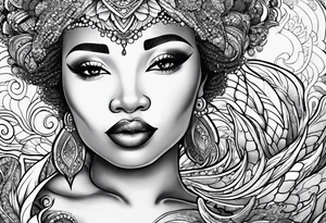 Mandela, mermaid tattoo idea