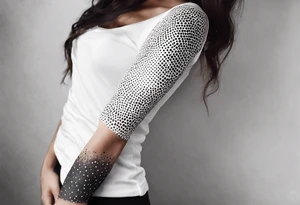lace feminine full arm sleeve tattoo idea