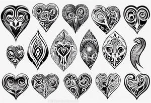 heart, maori tattoo idea