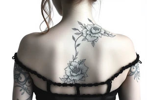 Western floral forearm half sleeve tattoo idea