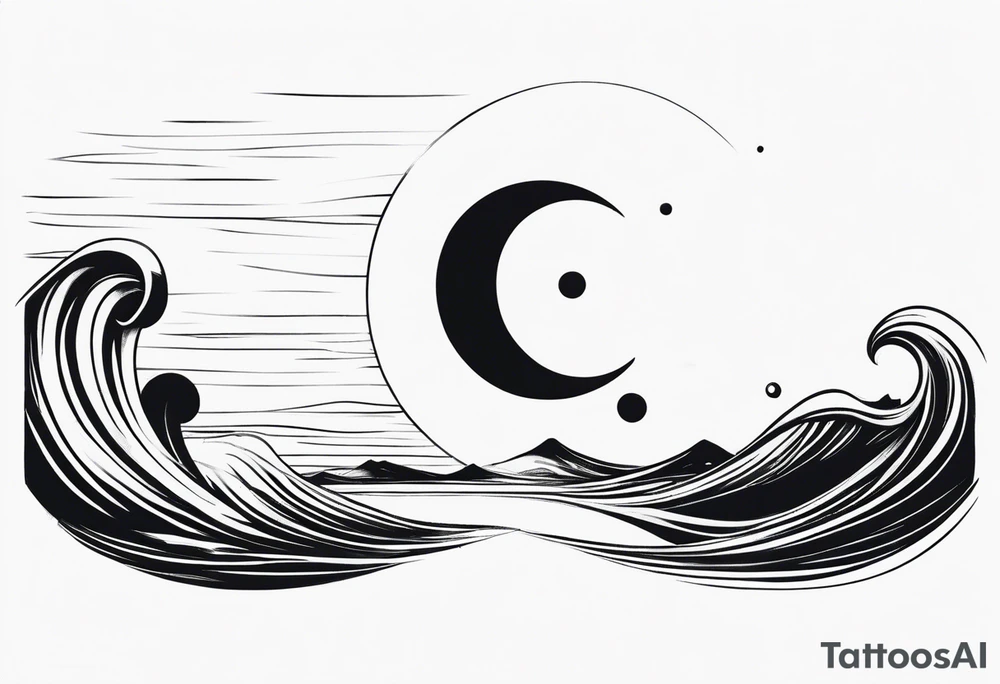 Ocean semi colon tattoo tattoo idea