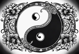 Ying Yang tattoo idea