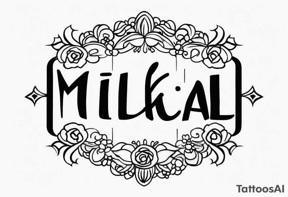 My kids names Michael and Mikeyla tattoo idea