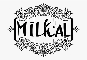 My kids names Michael and Mikeyla tattoo idea