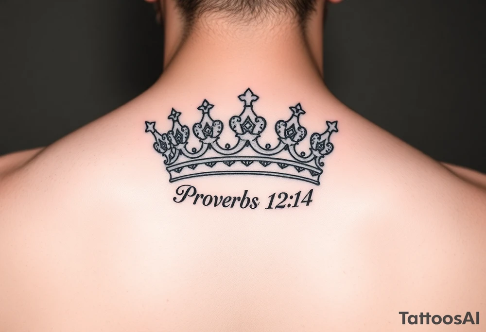 proverbs 12:4 crown small tattoo tattoo idea