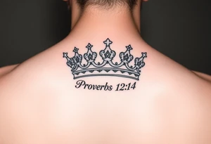 proverbs 12:4 crown small tattoo tattoo idea