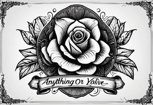 Simple script font that says, "anything or anyone that does not bring you alive is too small for you." tattoo idea