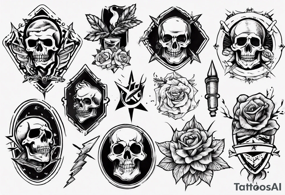 Old school sketch tattoo idea