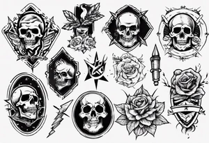 Old school sketch tattoo idea