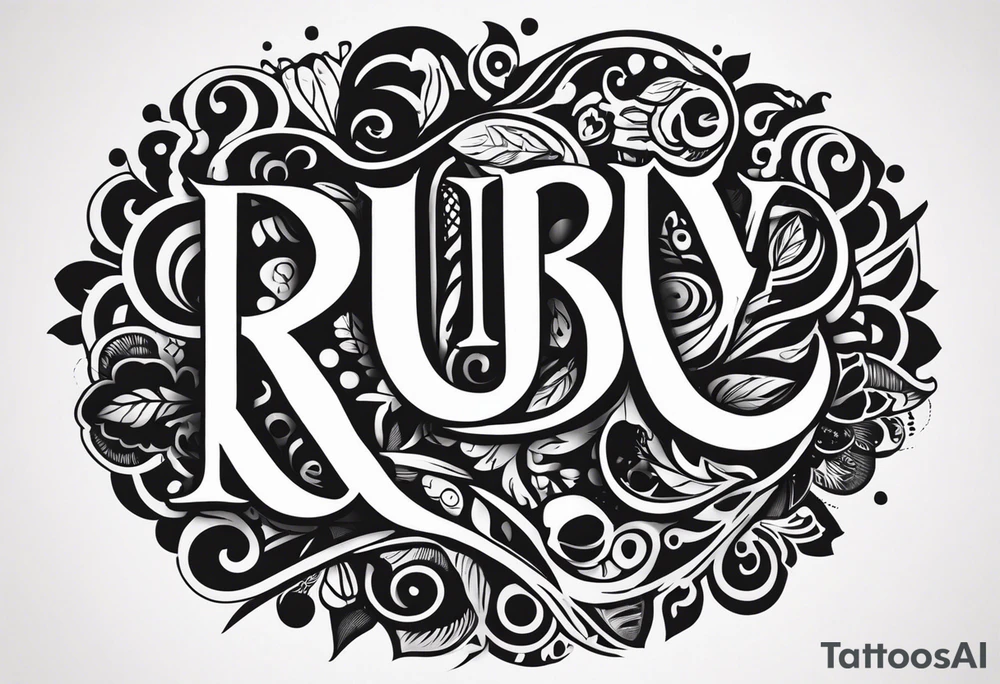 R u b y  🐾 tattoo idea