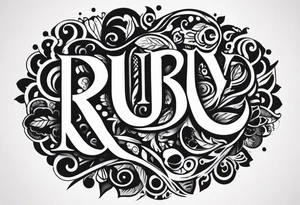 R u b y  🐾 tattoo idea
