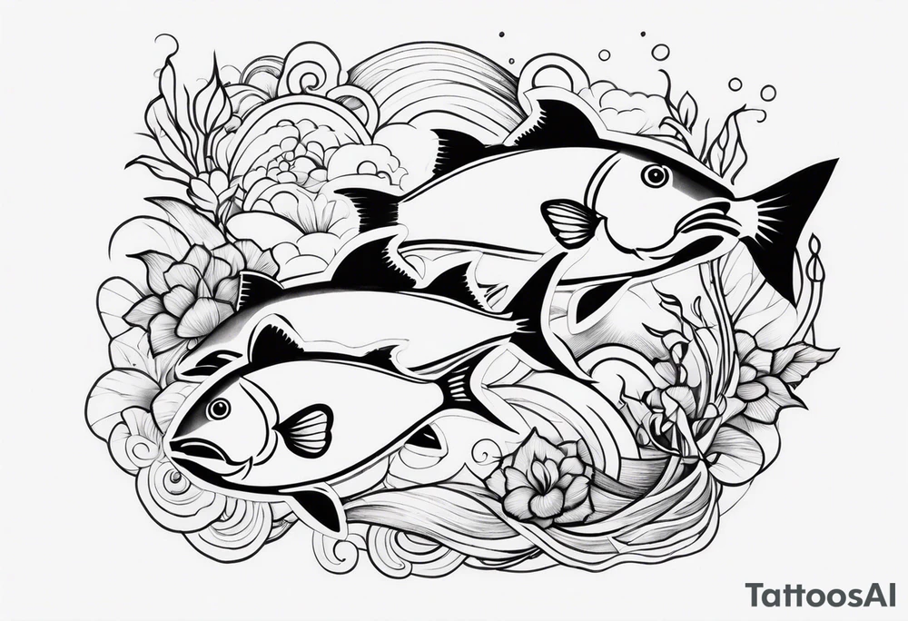 fishes irezumi tattoo idea