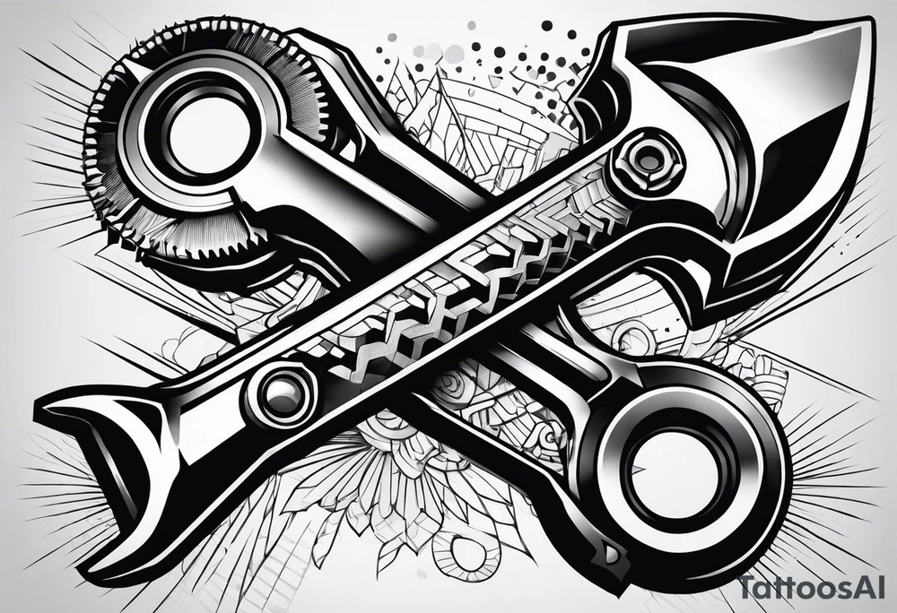 wrench and ratchet tattoo idea