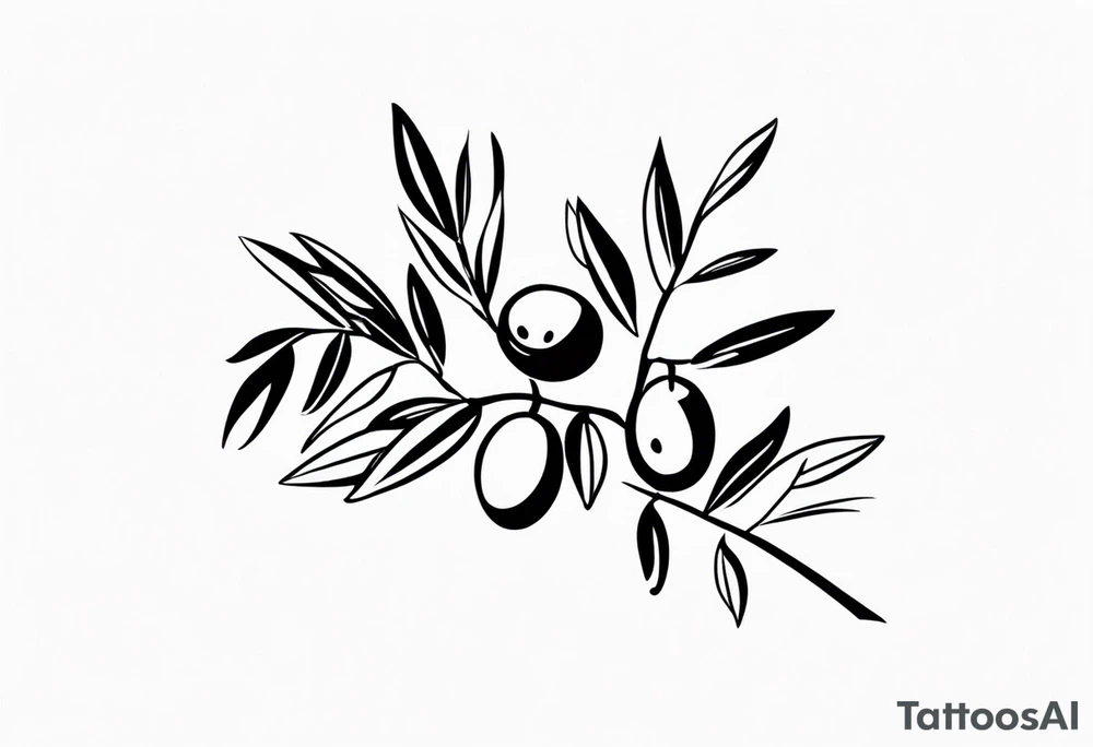 Olive branch tattoo tattoo idea